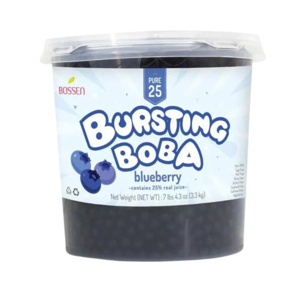 Perlas Explosivas Bursting Boba Blueberry 3.2 kg (Mora Azul)