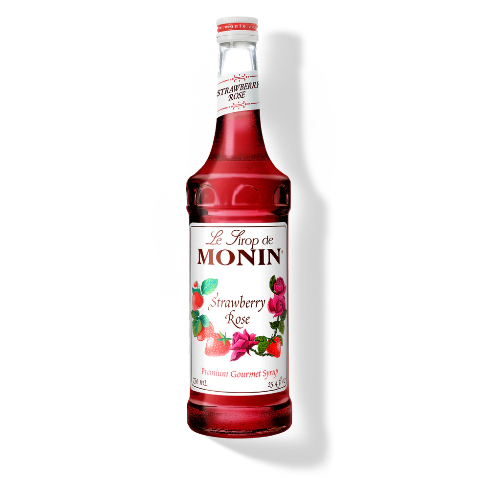 Jarabe Monin Strawberry Rose (Rosa con Fresa) 750 ml
