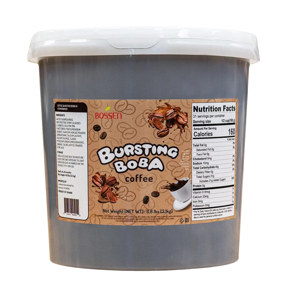 Perlas Explosivas Bursting Boba Sabor Café 3.1 kg