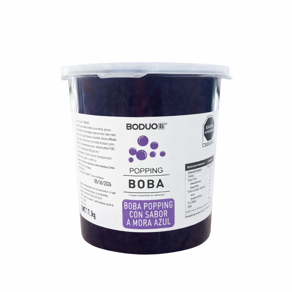 Perlas Explosivas Mora Azul Boduo 3 kg