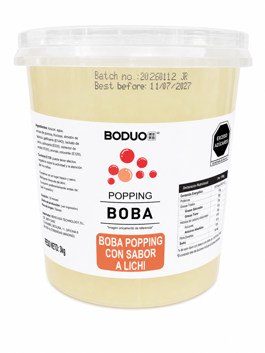 Perlas Explosivas Lichi Boduo 3 kg