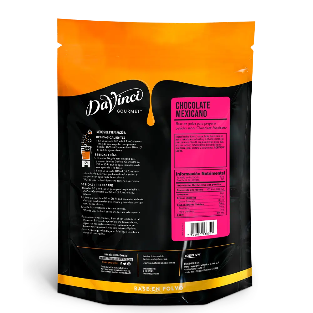 DaVinci Base Chocolate Mexicano 1.3 kg Oscar´s