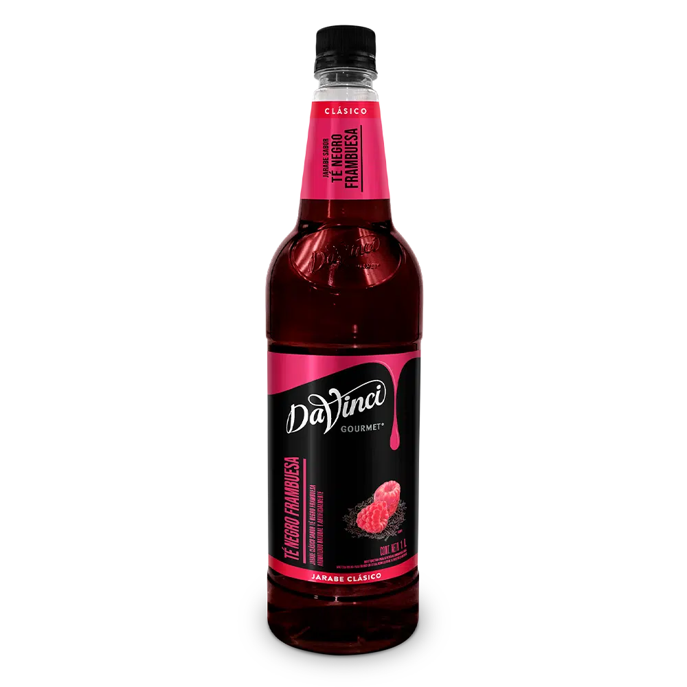 DaVinci Jarabe Té Negro de Frambuesa 1 L