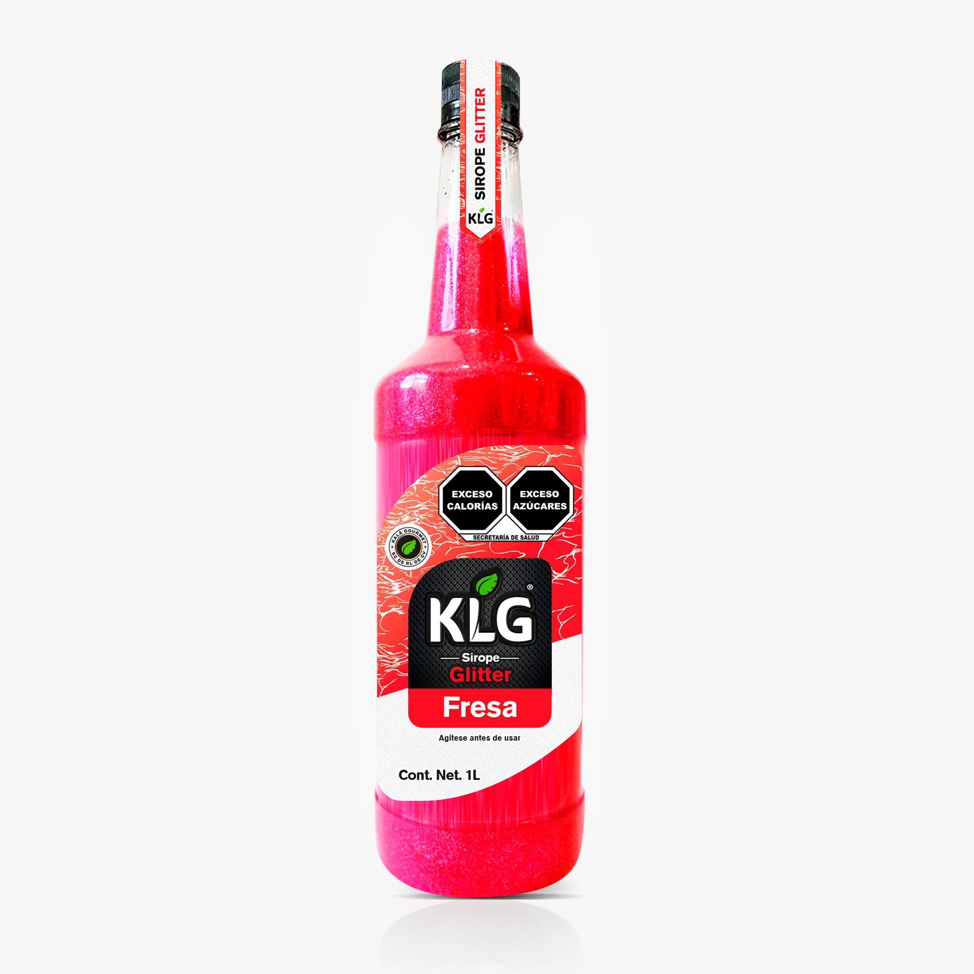 Jarabe Glitter Fresa 1 L KLG
