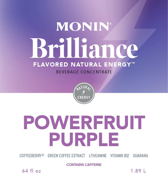Monin Powerfruit Morado Brilliance Natural Energy 1.89 L