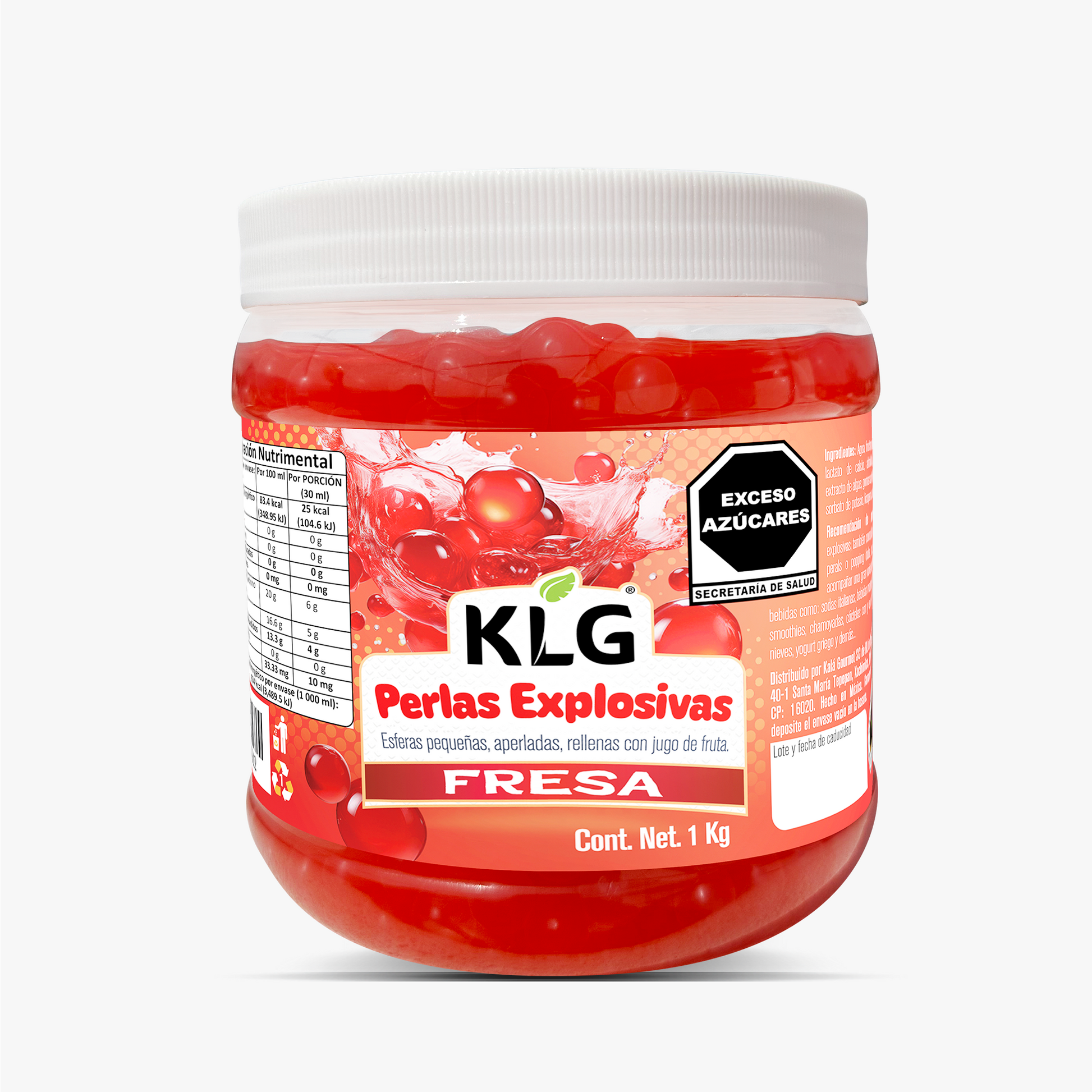 Perlas Explosivas Fresa 1 kg KLG