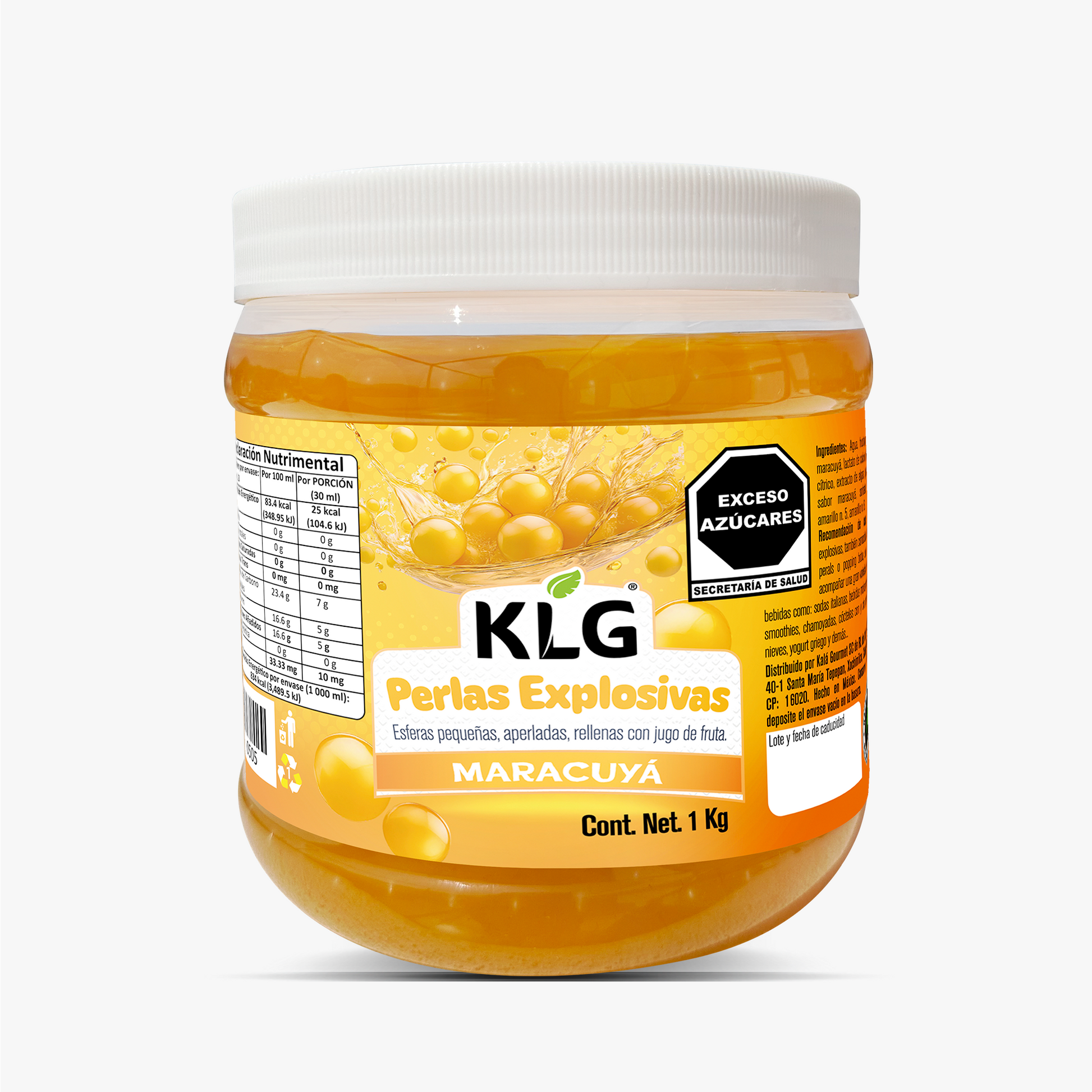 Perlas Explosivas Maracuya 1 L KLG