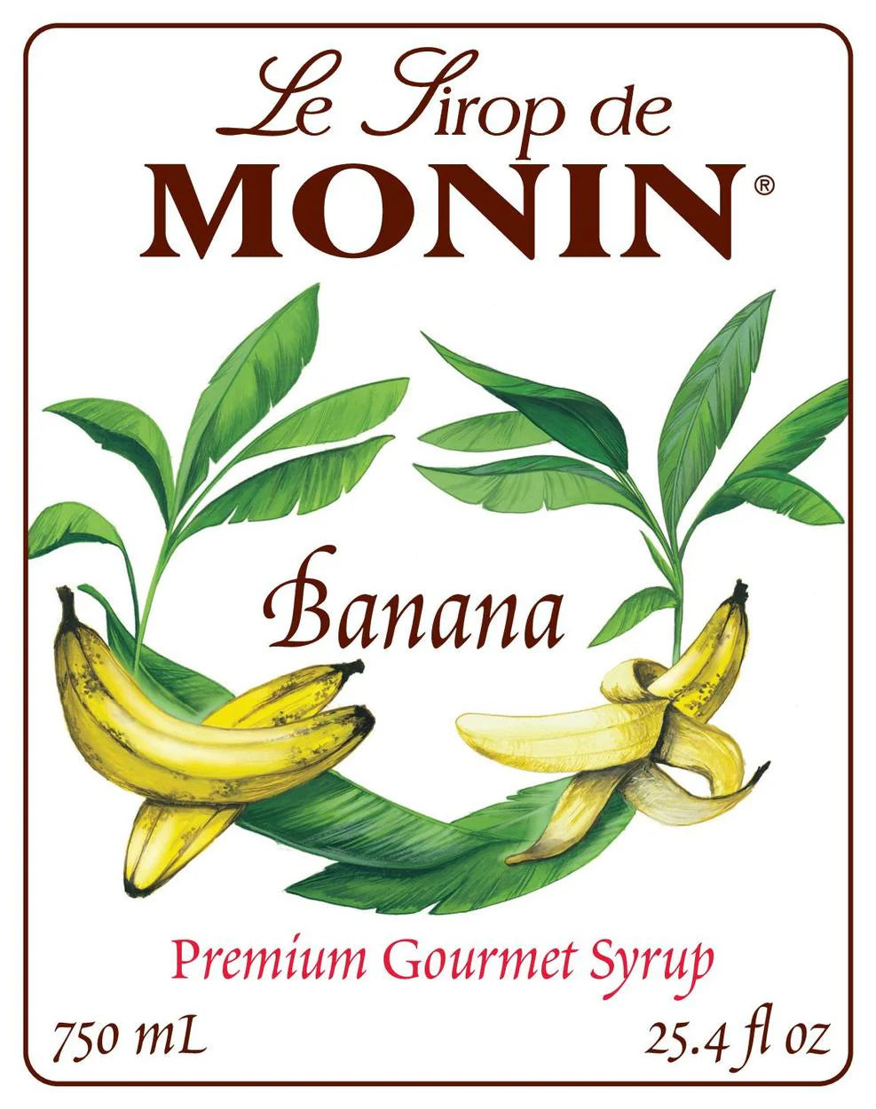 Jarabe Monin Banana 750 ml (Platano)