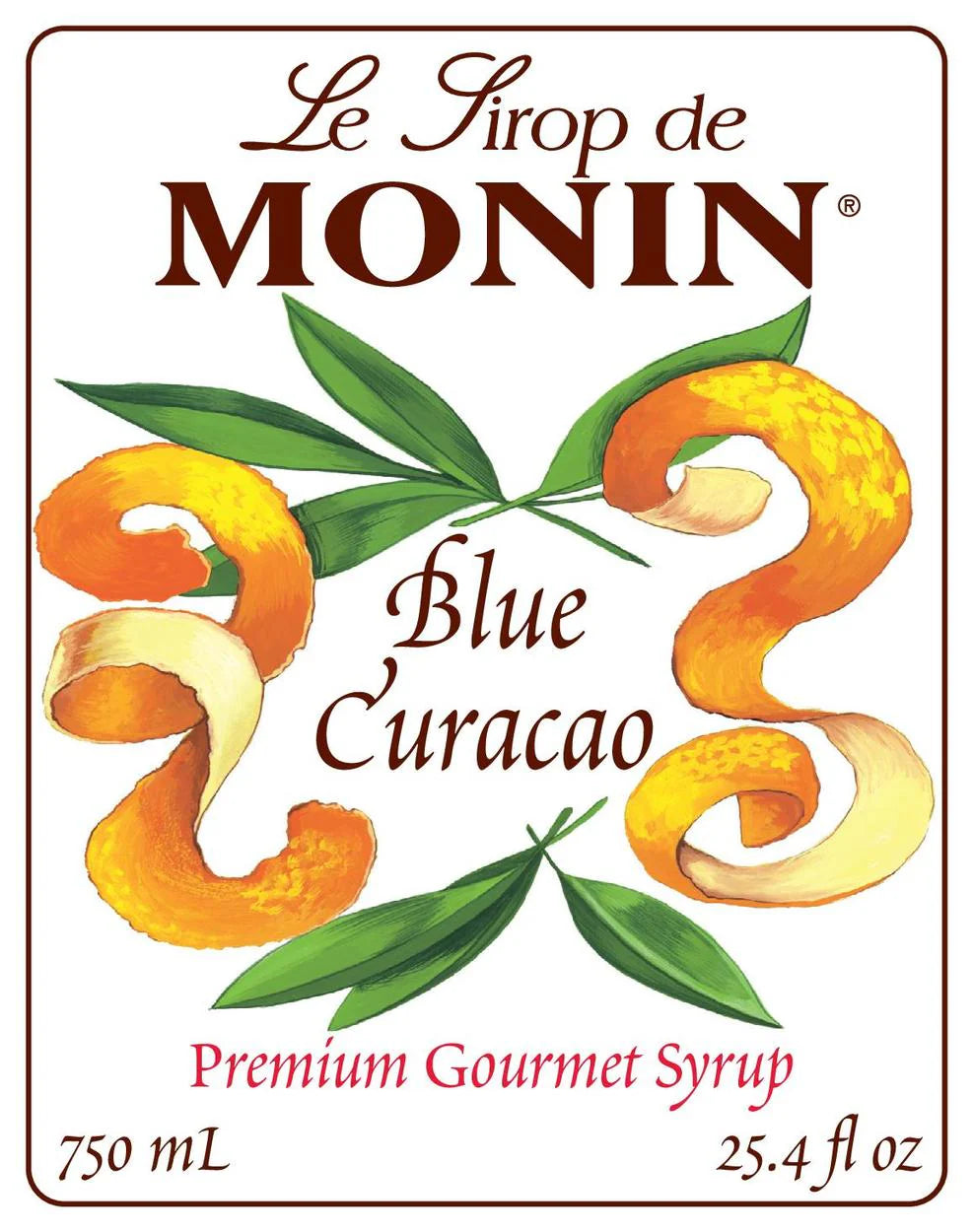 Jarabe Monin Blue Curacao 750 ml