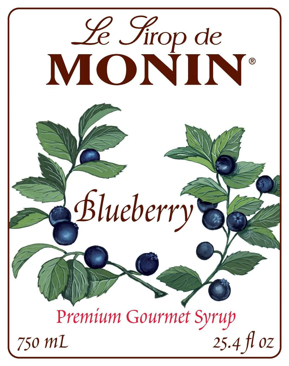 Jarabe Monin Blueberry 750 ml
