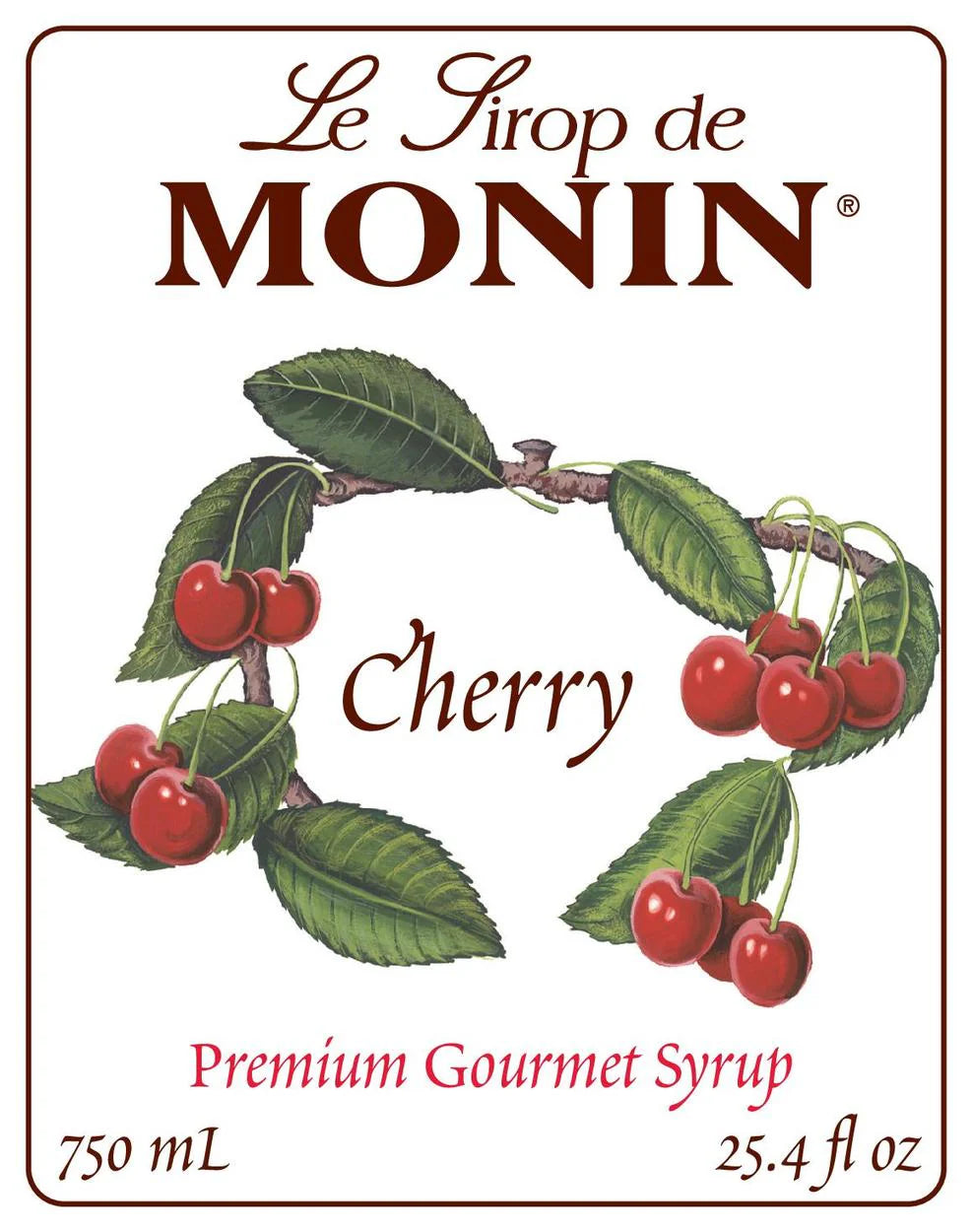 Jarabe Monin Cherry 750 ml (Cereza)