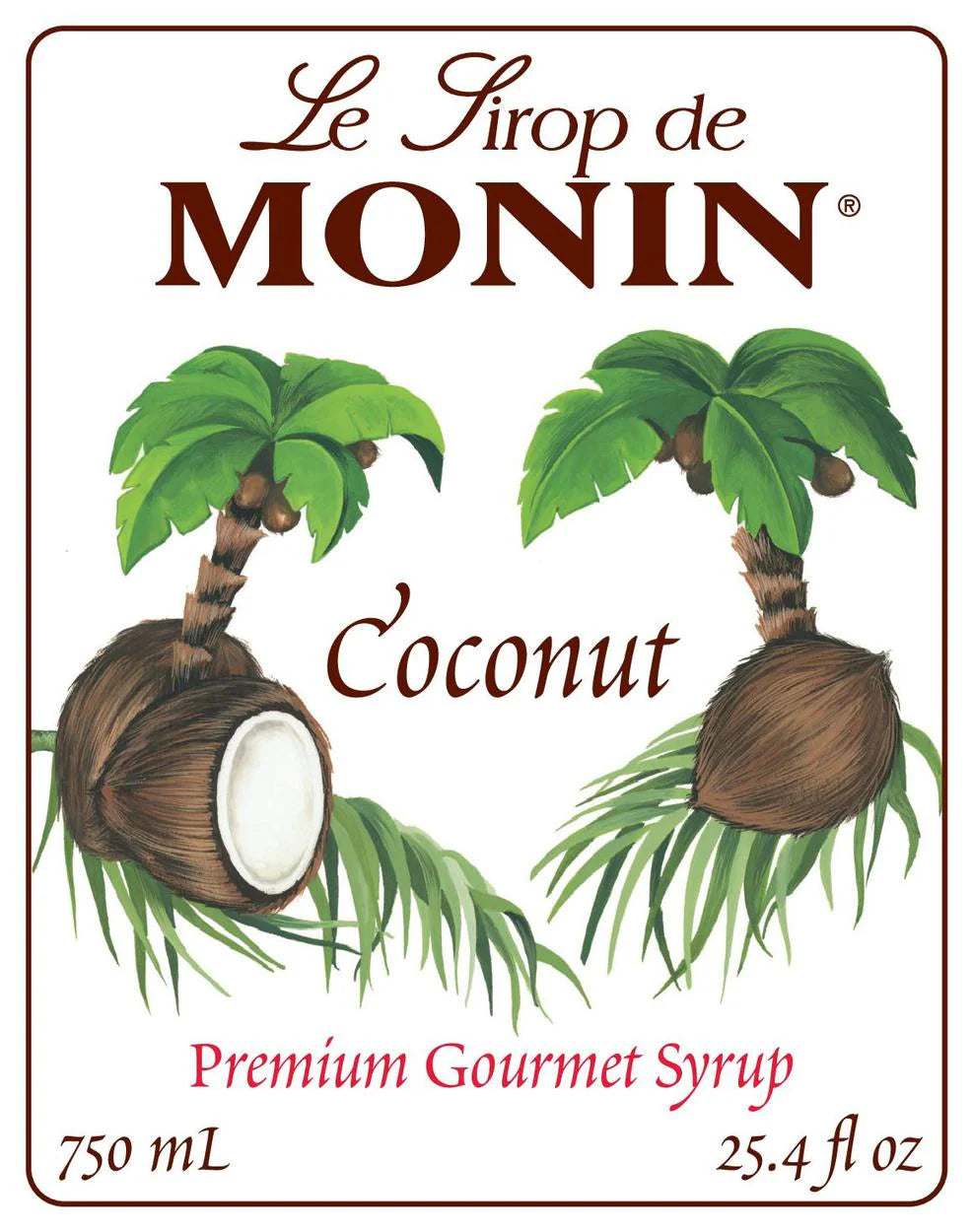 Jarabe Monin Coco 750 ml