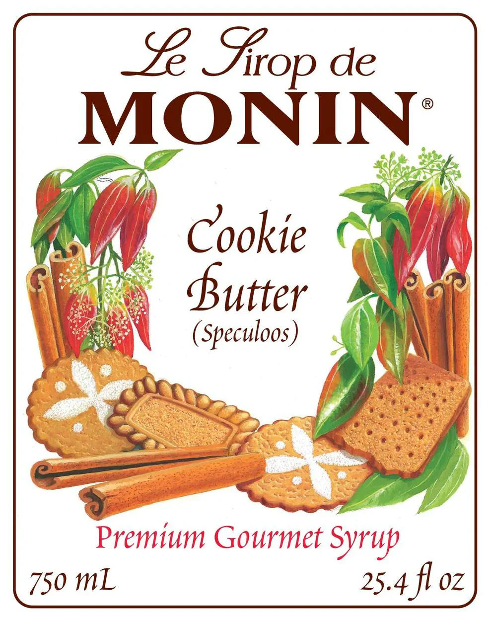 Jarabe Monin Cookie Butter 750 ml (Lotus)
