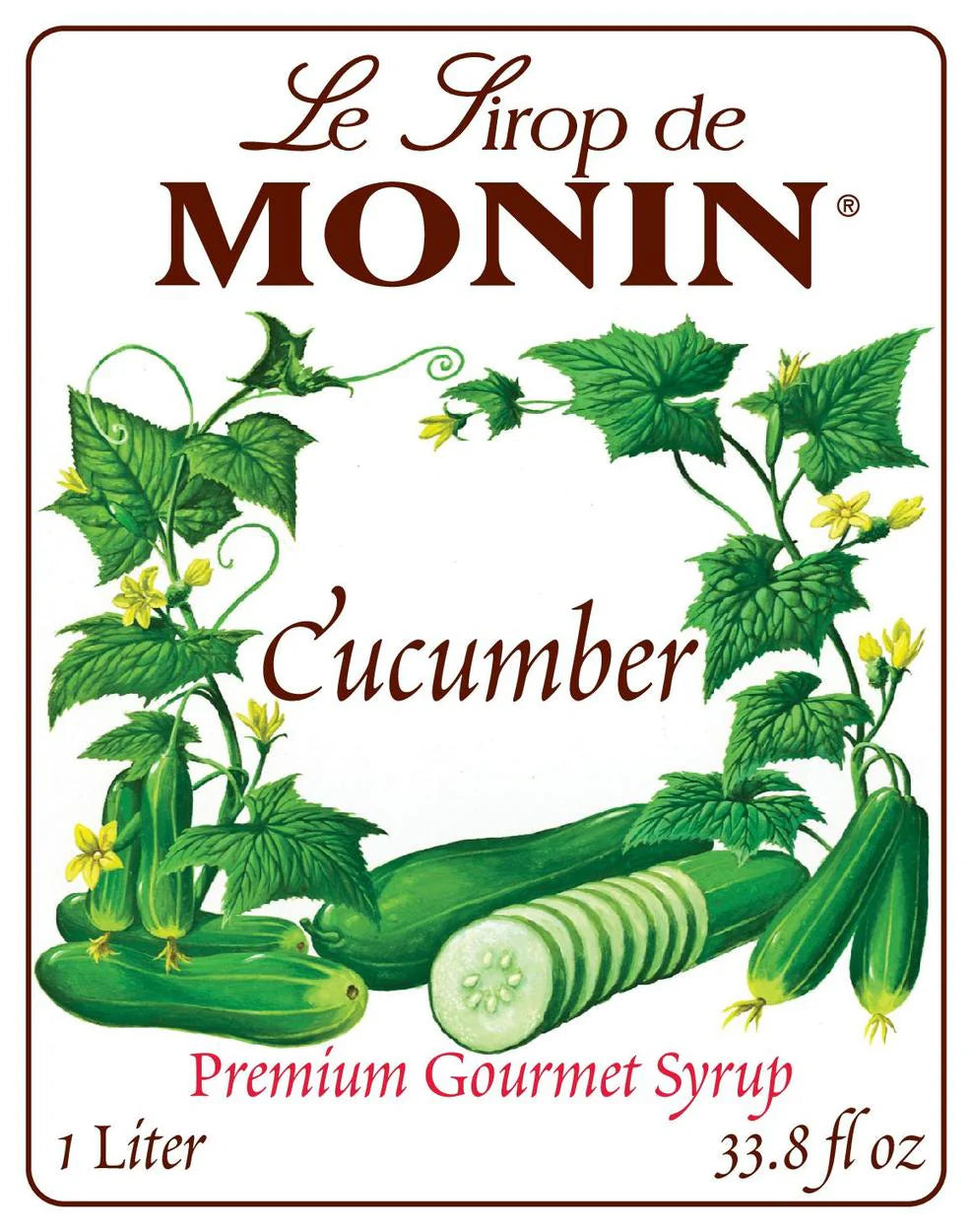 Jarabe Monin Pepino (Cucumber) 1 Litro