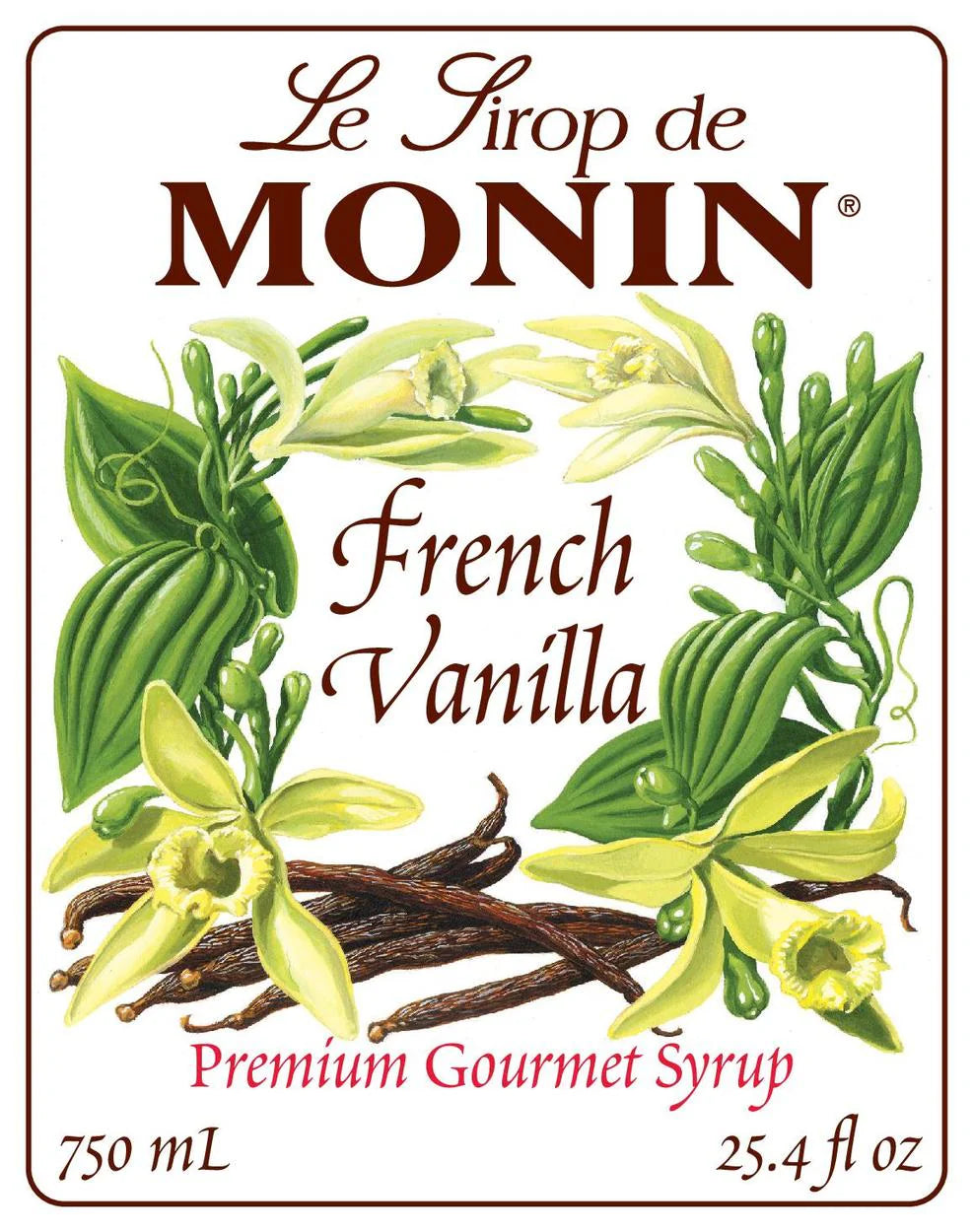 Jarabe Monin Vainilla Francesa 750 ml