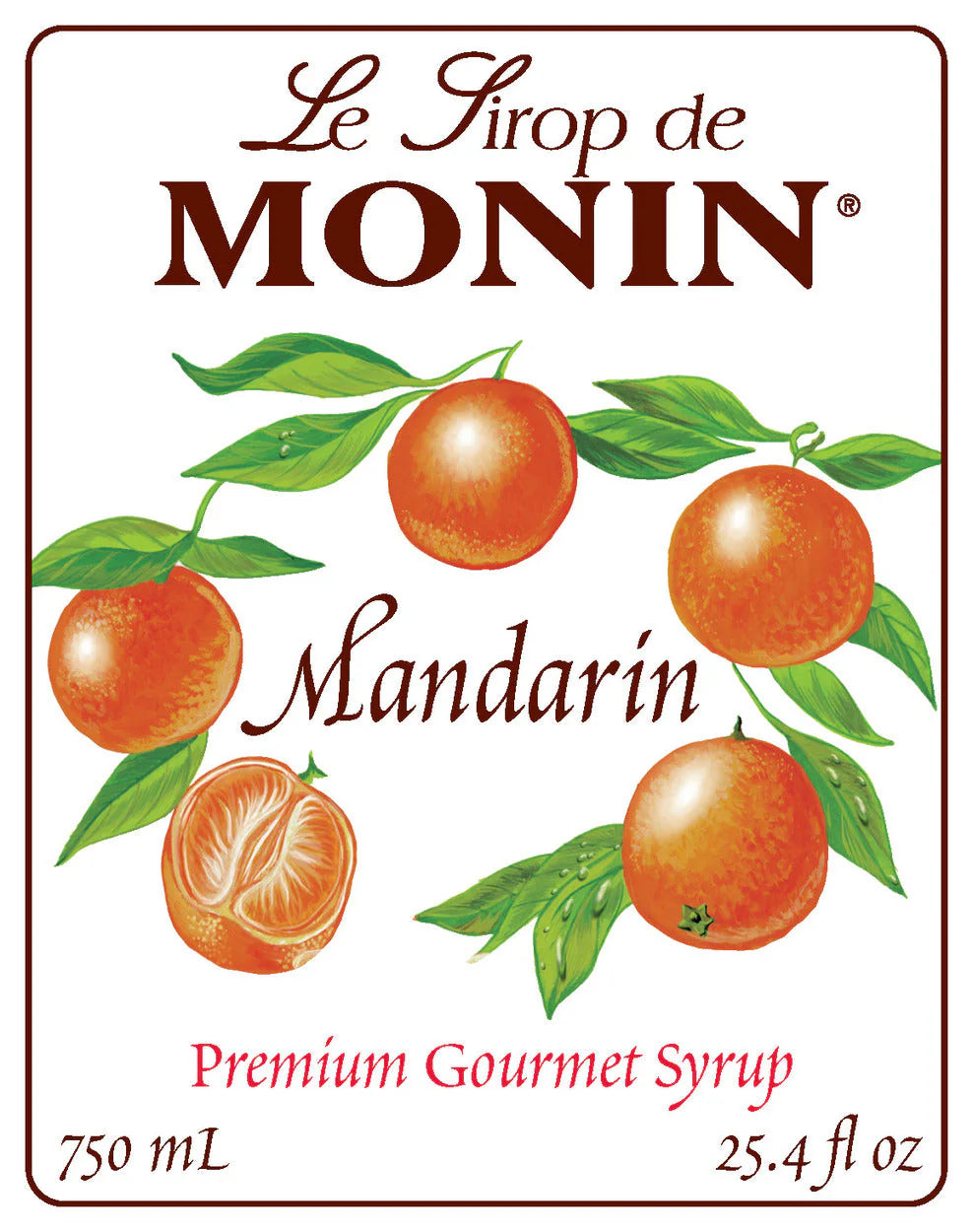 Jarabe Monin Mandarina 750 ml