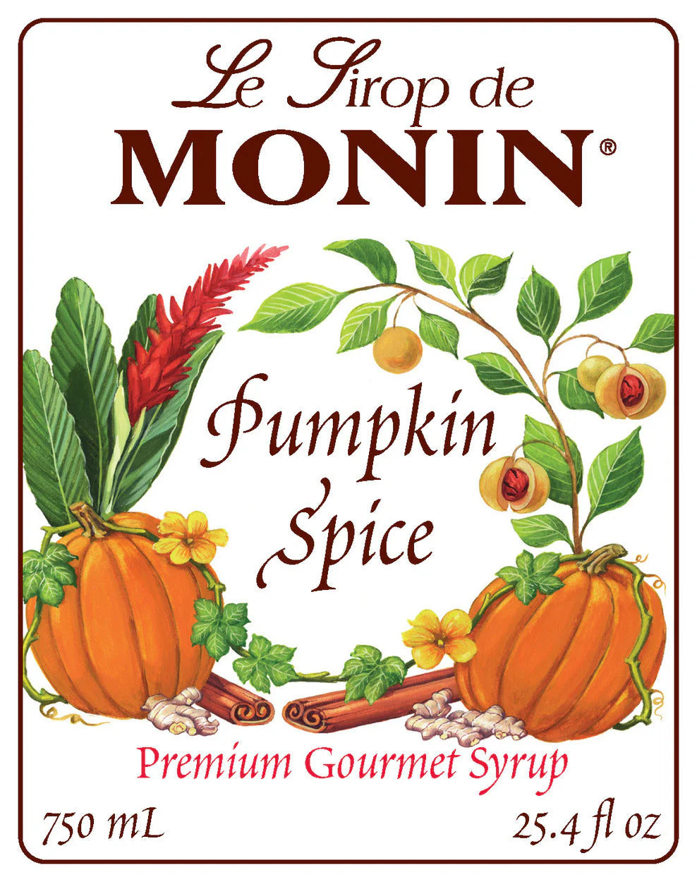 Jarabe Monin Pumpkin Spice 750 ml