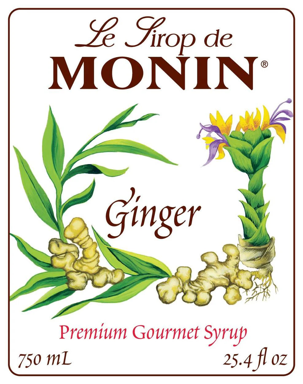 Jarabe Monin Jengibre 750 ml
