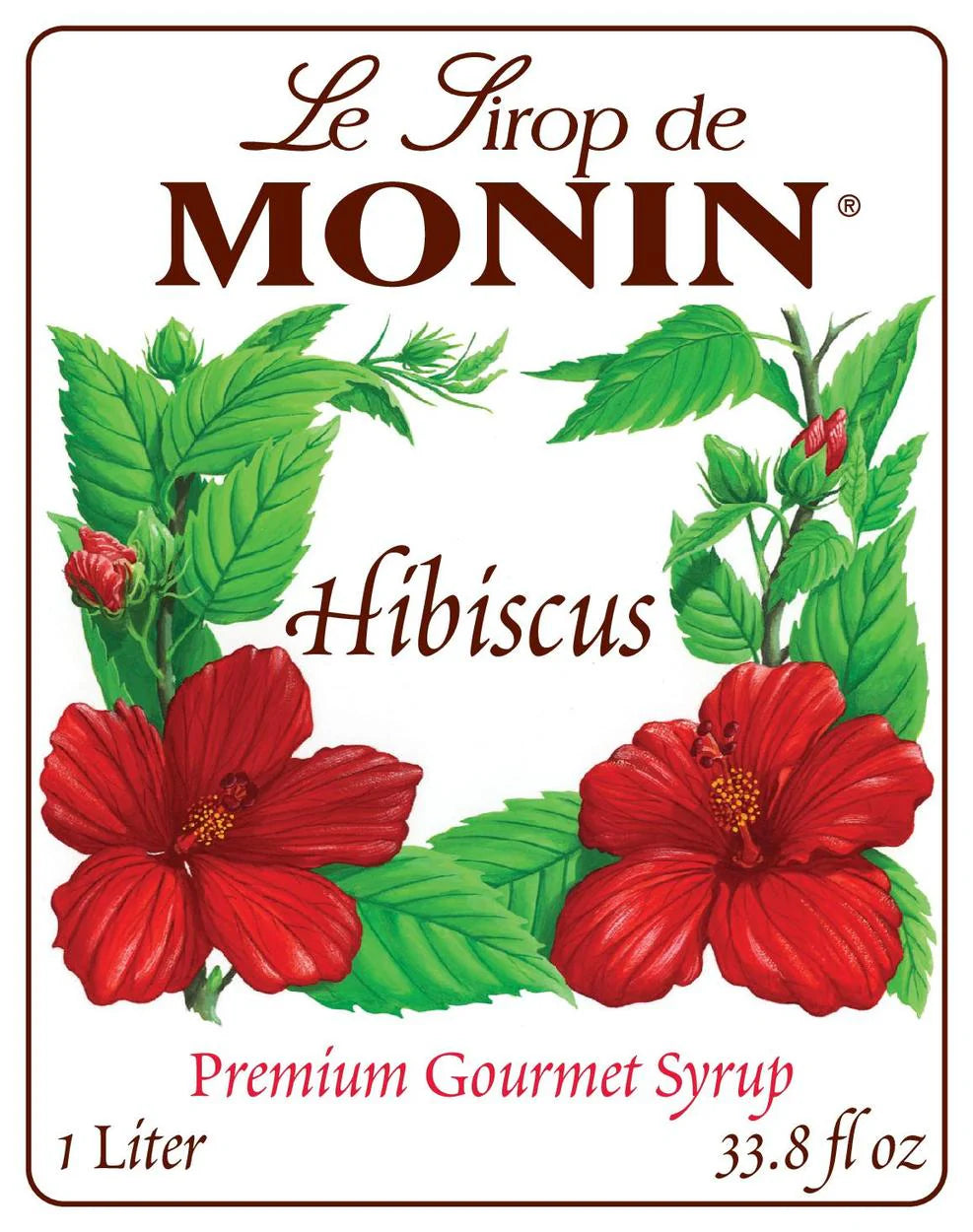 Jarabe Monin Hibiscus (Jamaica) 1 Litro