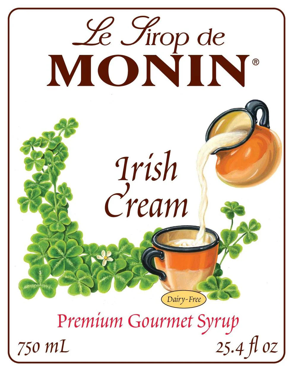 Jarabe Monin Crema Irlandesa 750 ml