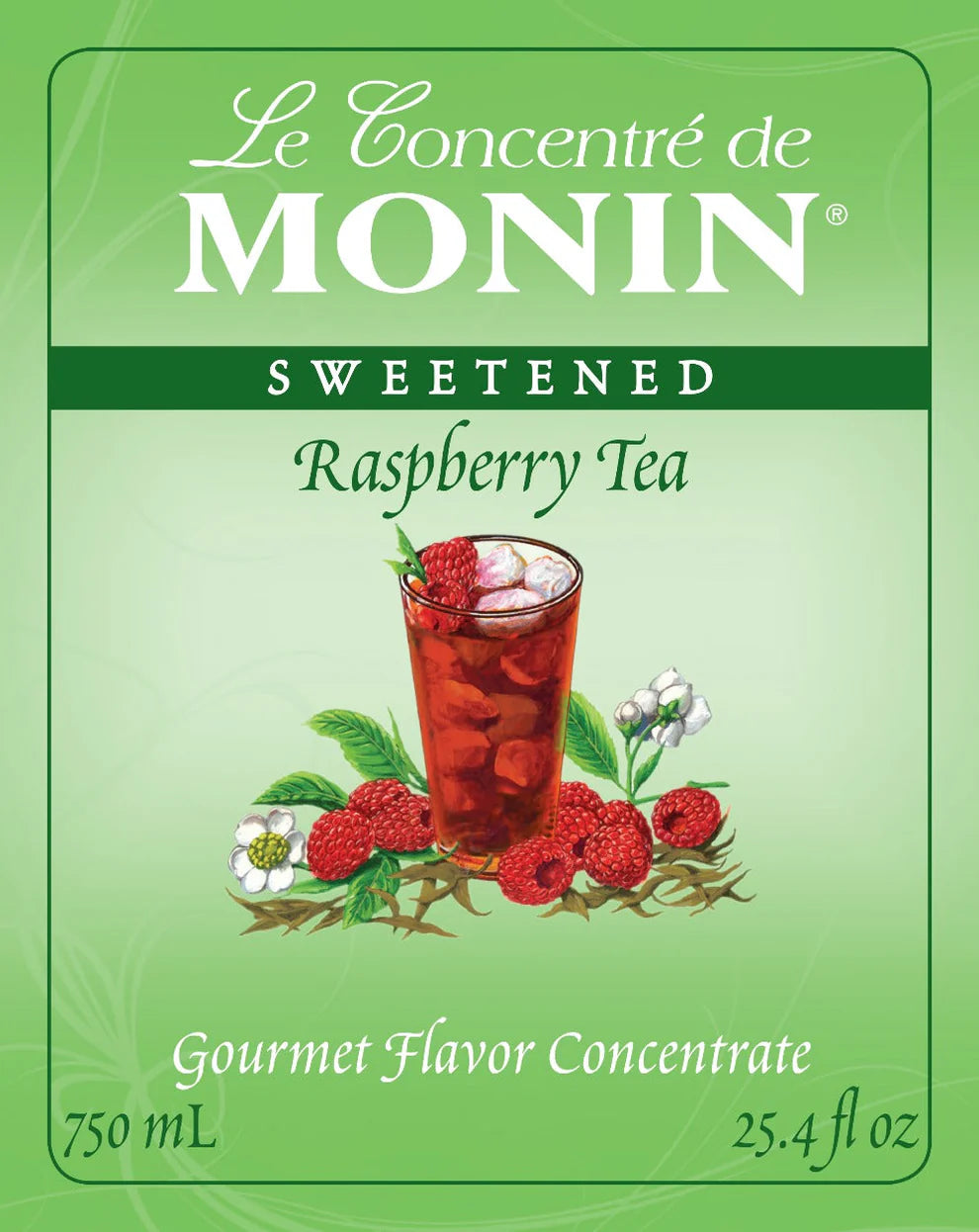 JARABE MONIN TÉ DE FRAMBUESA (RASPBERRY) 750 ML