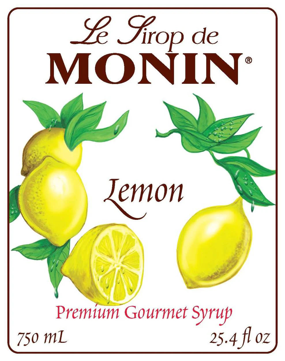 Jarabe Monin Sabor Limon 750 ml