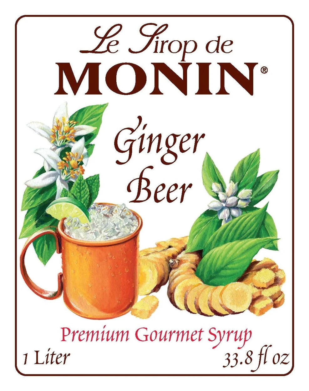 Jarabe Monin Cerveza de Jengibre 1 Lt