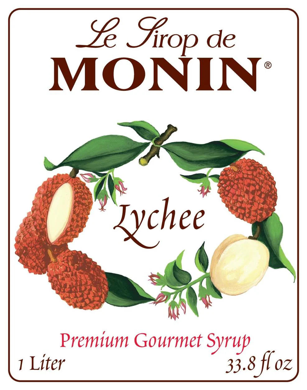 Jarabe Monin Lychee (Lichi) 1 Litro