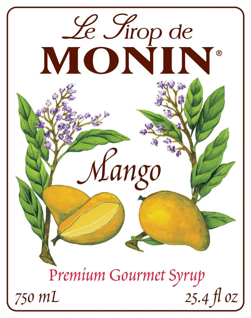 Jarabe Monin Mango 750 ml