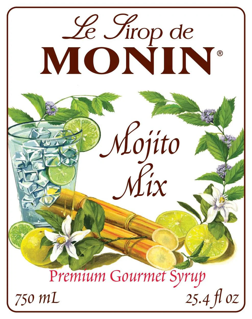 Jarabe Monin Mojito Mix 750 ml