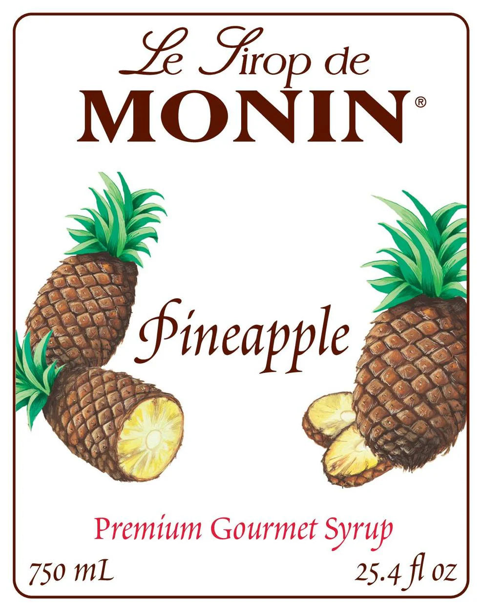 Jarabe Monin Piña 750 ml