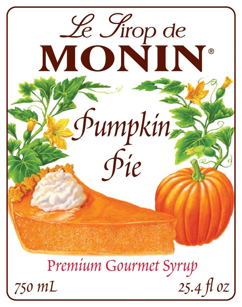 Jarabe Monin Pumpkin Pie 750 ml